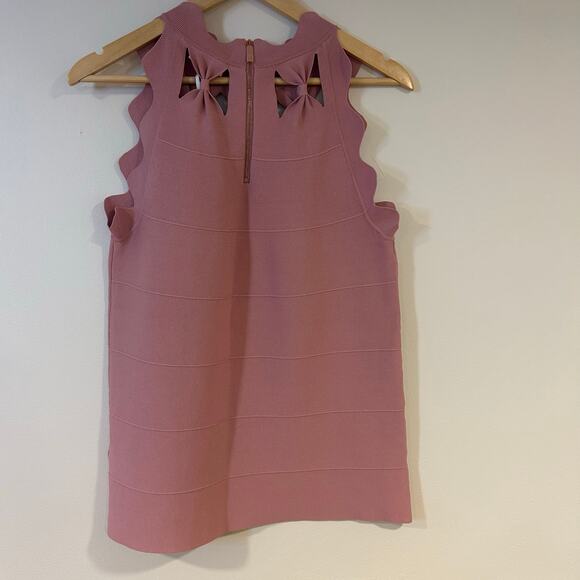 Ted Baker Pink Scalloped Blouse - Picture 4 of 10